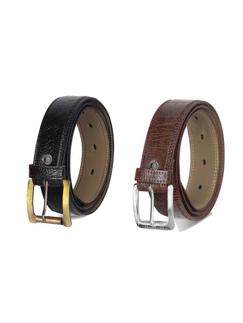 combo pack of multi colored leatherette belts - 19227913 - Very Small Image - 1