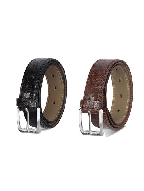 combo pack of multi colored leatherette belts - 19227918 - Very Small Image - 1