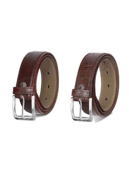 combo pack of brown leatherette belts - 19227924 - Very Small Image - 1