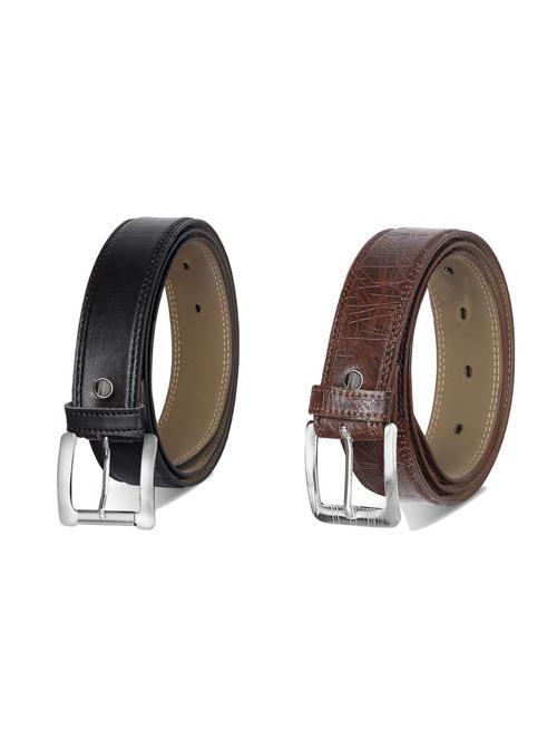 combo pack of multi colored leatherette belts - 19227932 - Very Small Image - 1
