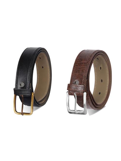 combo pack of multi colored leatherette belts - 19227933 - Very Small Image - 1