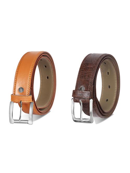 combo pack of multi colored leatherette belts - 19227944 - Very Small Image - 1