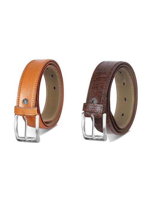 combo pack of multi colored leatherette belts - 19227948 - Very Small Image - 1