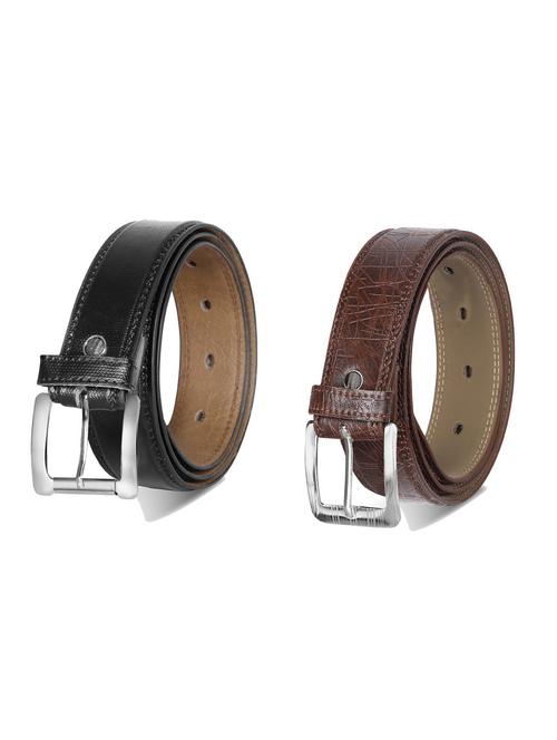 combo pack of multi colored leatherette belts - 19227950 - Very Small Image - 1