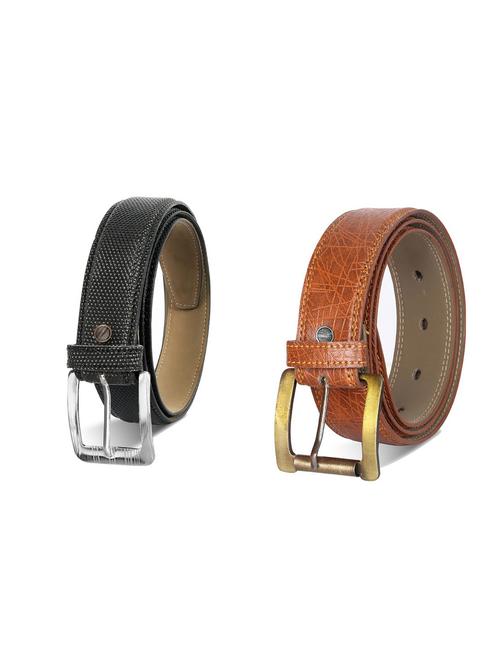 combo pack of multi colored leatherette belts - 19227995 - Very Small Image - 1