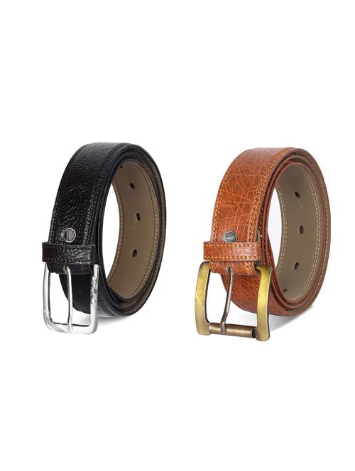 combo pack of multi colored leatherette belts - 19228012 - Very Small Image - 1