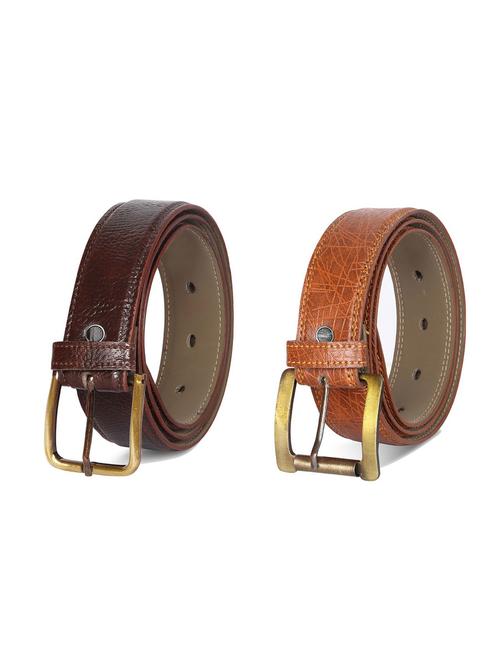 combo pack of multi colored leatherette belts - 19228016 - Very Small Image - 1
