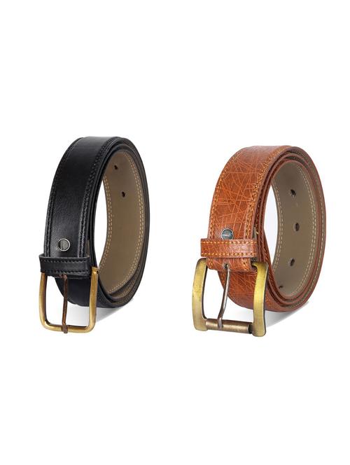 combo pack of multi colored leatherette belts - 19228028 - Very Small Image - 1