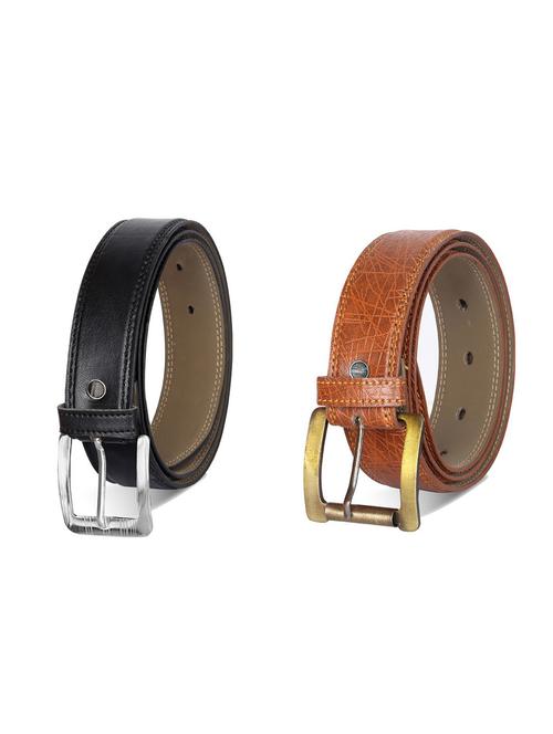 combo pack of multi colored leatherette belts - 19228031 - Very Small Image - 1
