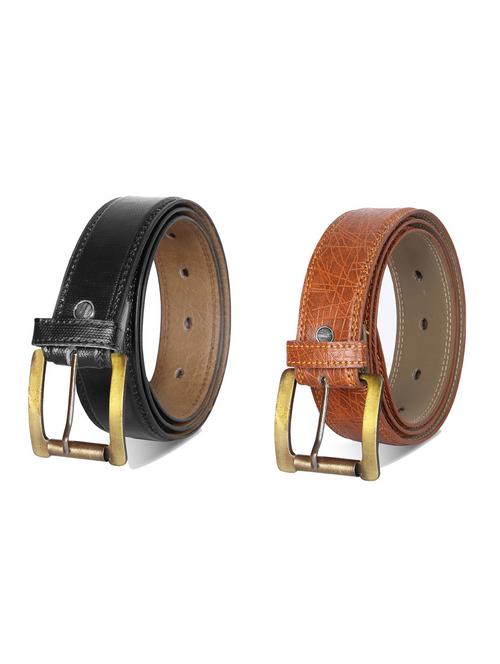combo pack of multi colored leatherette belts - 19228044 - Very Small Image - 1