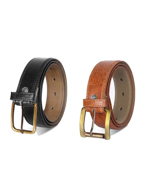 combo pack of multi colored leatherette belts - 19228046 - Very Small Image - 1