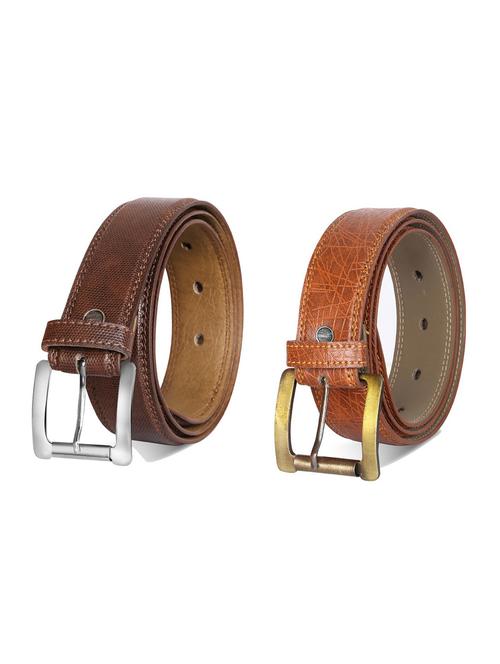 combo pack of multi colored leatherette belts - 19228051 - Very Small Image - 1