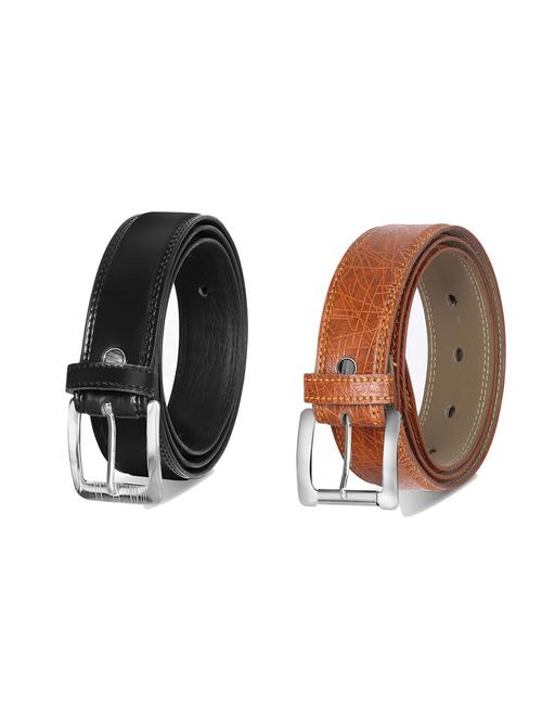 combo pack of multi colored leatherette belts - 19228071 - Very Small Image - 1