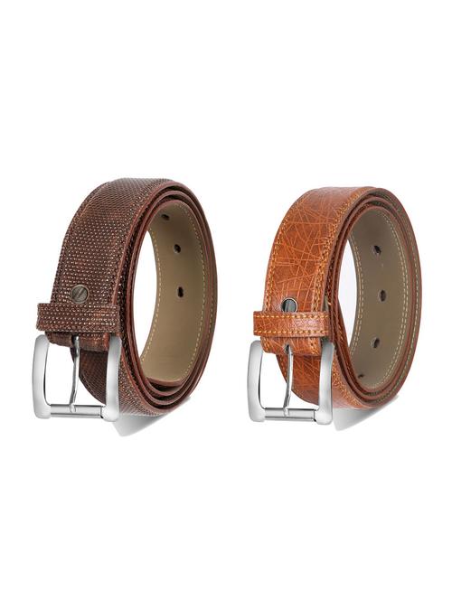 combo pack of multi colored leatherette belts - 19228091 - Very Small Image - 1