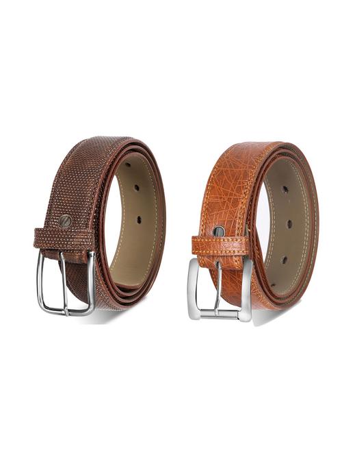 combo pack of multi colored leatherette belts - 19228093 - Very Small Image - 1