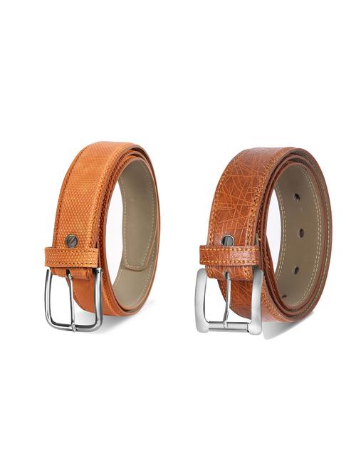 combo pack of multi colored leatherette belts - 19228099 - Very Small Image - 1