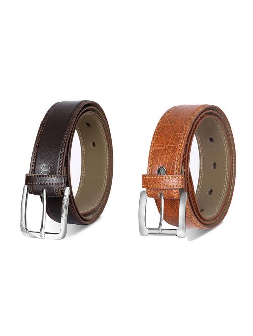 combo pack of multi colored leatherette belts - 19228130 - Very Small Image - 1