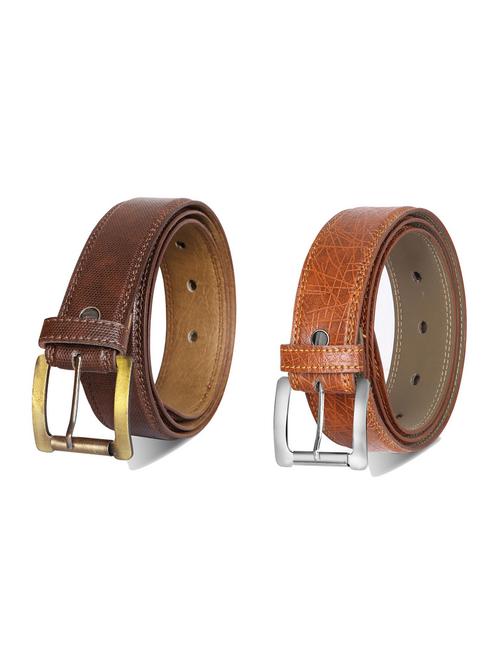 combo pack of multi colored leatherette belts - 19228144 - Very Small Image - 1
