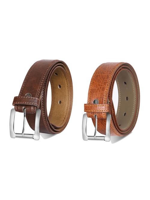 combo pack of multi colored leatherette belts - 19228145 - Very Small Image - 1