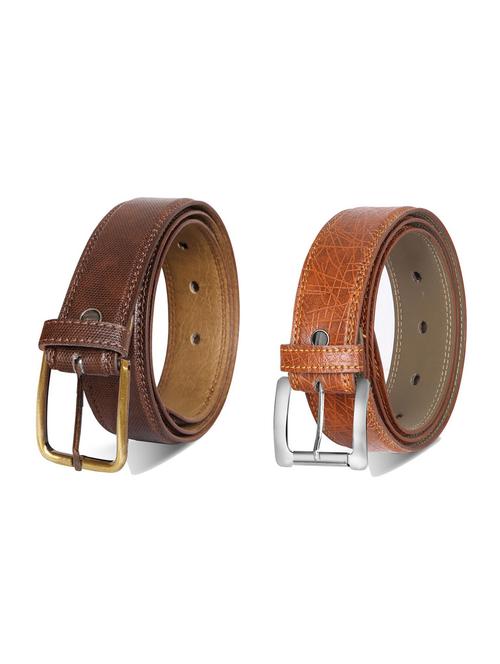 combo pack of multi colored leatherette belts - 19228146 - Very Small Image - 1