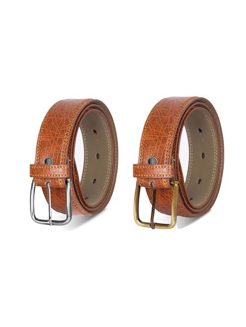 combo pack of brown leatherette belts - 19228156 - Very Small Image - 1