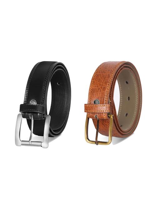 combo pack of multi colored leatherette belts - 19228160 - Very Small Image - 1