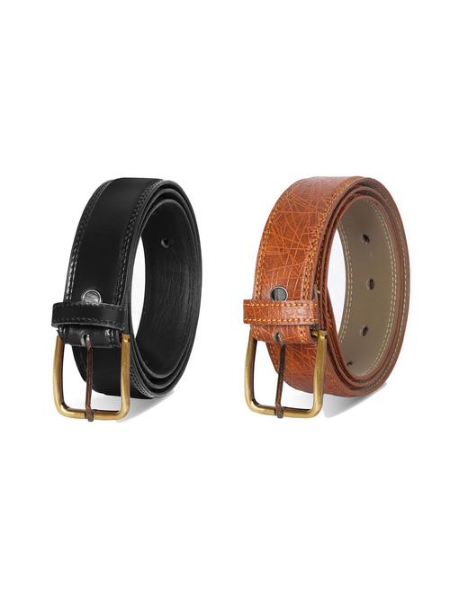 combo pack of multi colored leatherette belts - 19228161 - Very Small Image - 1