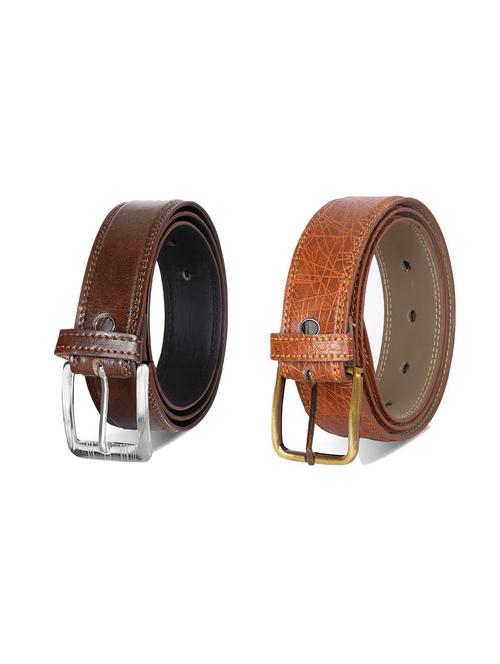 combo pack of multi colored leatherette belts - 19228170 - Very Small Image - 1
