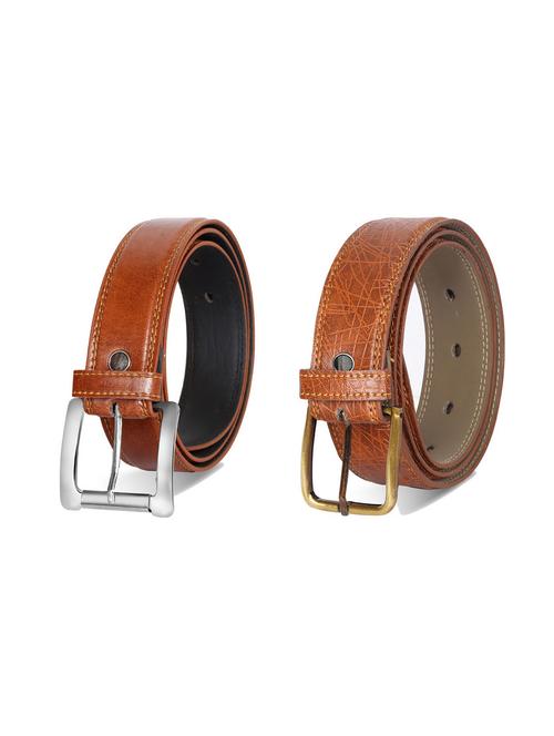 combo pack of brown leatherette belts - 19228172 - Very Small Image - 1