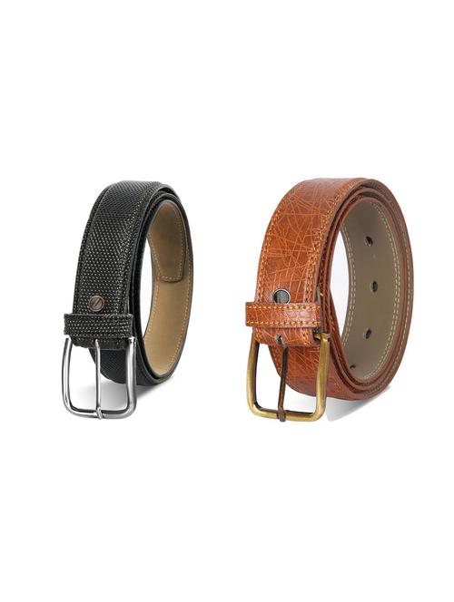 combo pack of multi colored leatherette belts - 19228180 - Very Small Image - 1