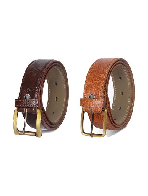 combo pack of multi colored leatherette belts - 19228201 - Very Small Image - 1