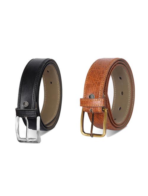 combo pack of multi colored leatherette belts - 19228218 - Very Small Image - 1