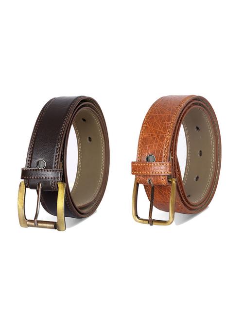 combo pack of multi colored leatherette belts - 19228219 - Very Small Image - 1