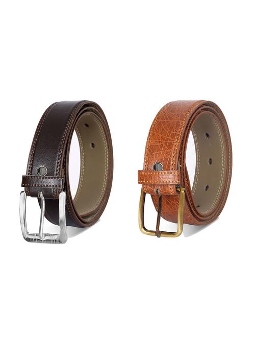 combo pack of multi colored leatherette belts - 19228224 - Very Small Image - 1