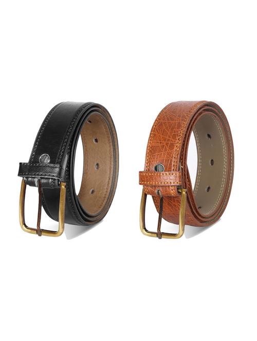 combo pack of multi colored leatherette belts - 19228233 - Very Small Image - 1