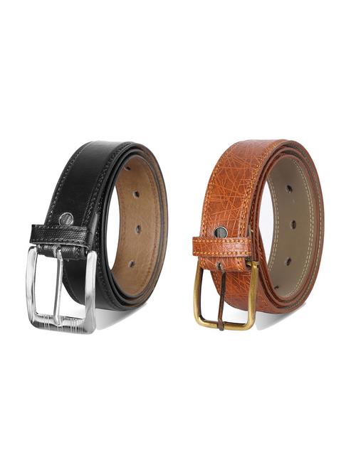 combo pack of multi colored leatherette belts - 19228236 - Very Small Image - 1