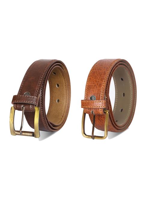 combo pack of multi colored leatherette belts - 19228237 - Very Small Image - 1
