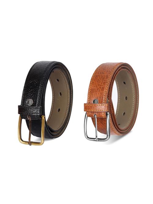 combo pack of multi colored leatherette belts - 19228289 - Very Small Image - 1