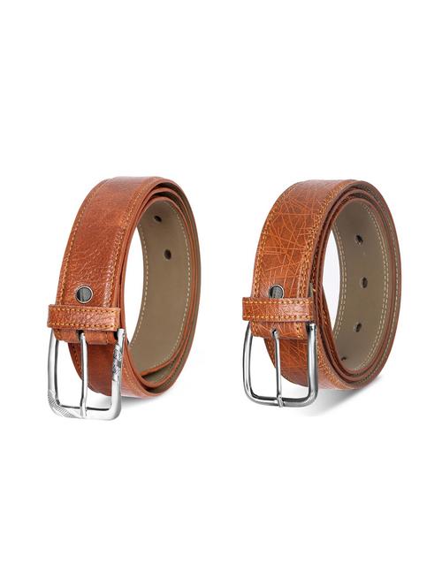 combo pack of brown leatherette belts - 19228303 - Very Small Image - 1