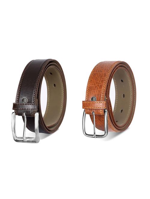 combo pack of multi colored leatherette belts - 19228316 - Very Small Image - 1
