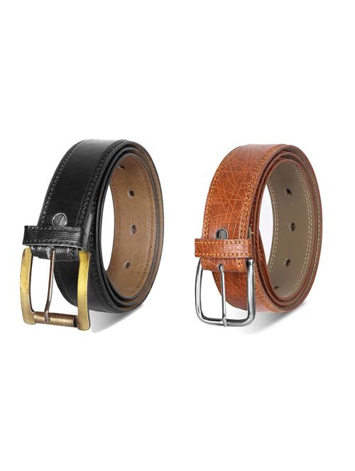 combo pack of multi colored leatherette belts - 19228323 - Very Small Image - 1