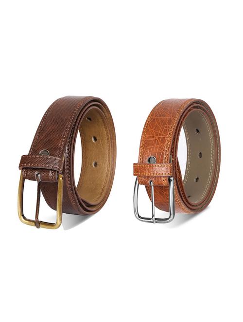 combo pack of multi colored leatherette belts - 19228331 - Very Small Image - 1