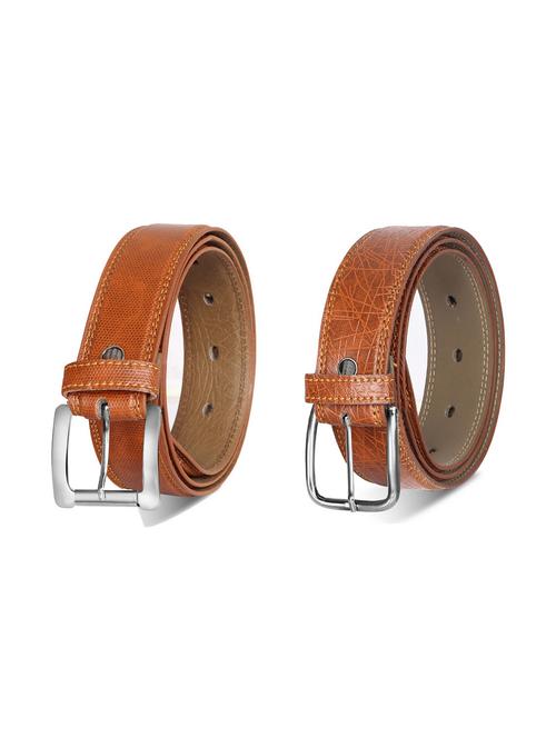 combo pack of brown leatherette belts - 19228336 - Very Small Image - 1