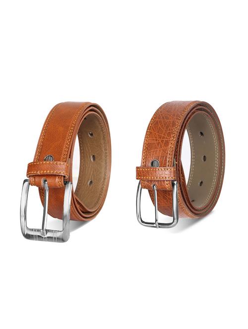 combo pack of brown leatherette belts - 19228340 - Very Small Image - 1