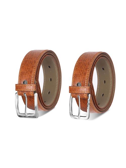combo pack of brown leatherette belts - 19228341 - Very Small Image - 1