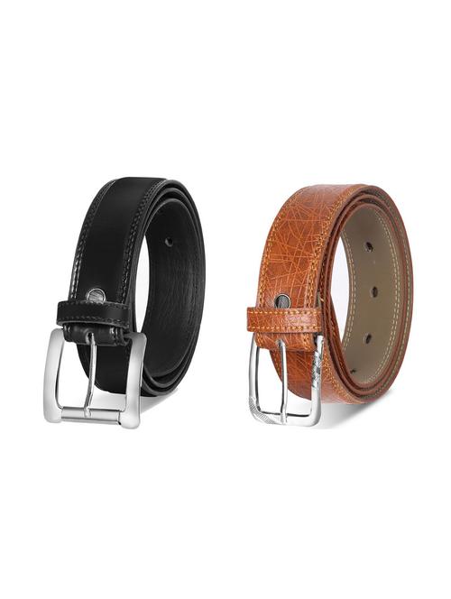 combo pack of multi colored leatherette belts - 19228343 - Very Small Image - 1