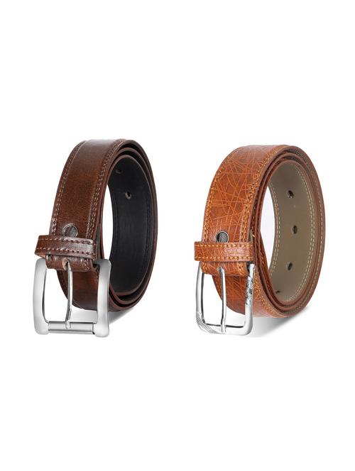 combo pack of multi colored leatherette belts - 19228349 - Very Small Image - 1