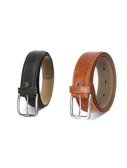 combo pack of multi colored leatherette belts - 19228363 - Very Small Image - 1