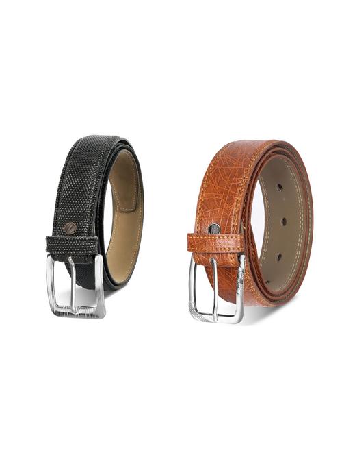 combo pack of multi colored leatherette belts - 19228365 - Very Small Image - 1