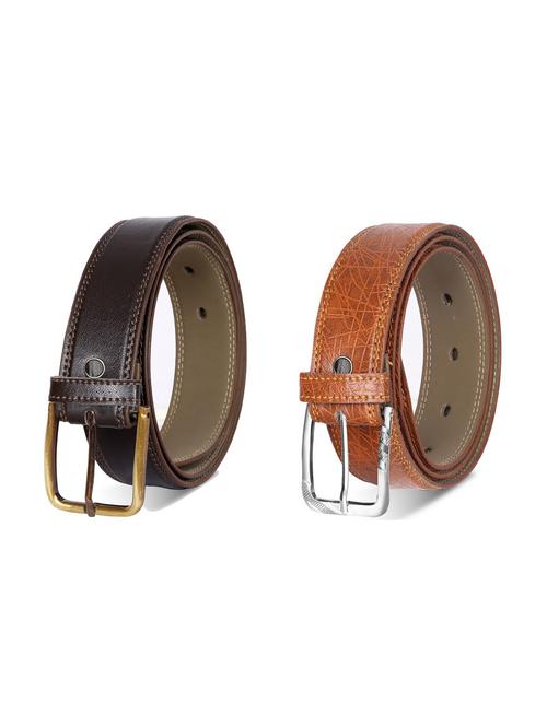 combo pack of multi colored leatherette belts - 19228404 - Very Small Image - 1